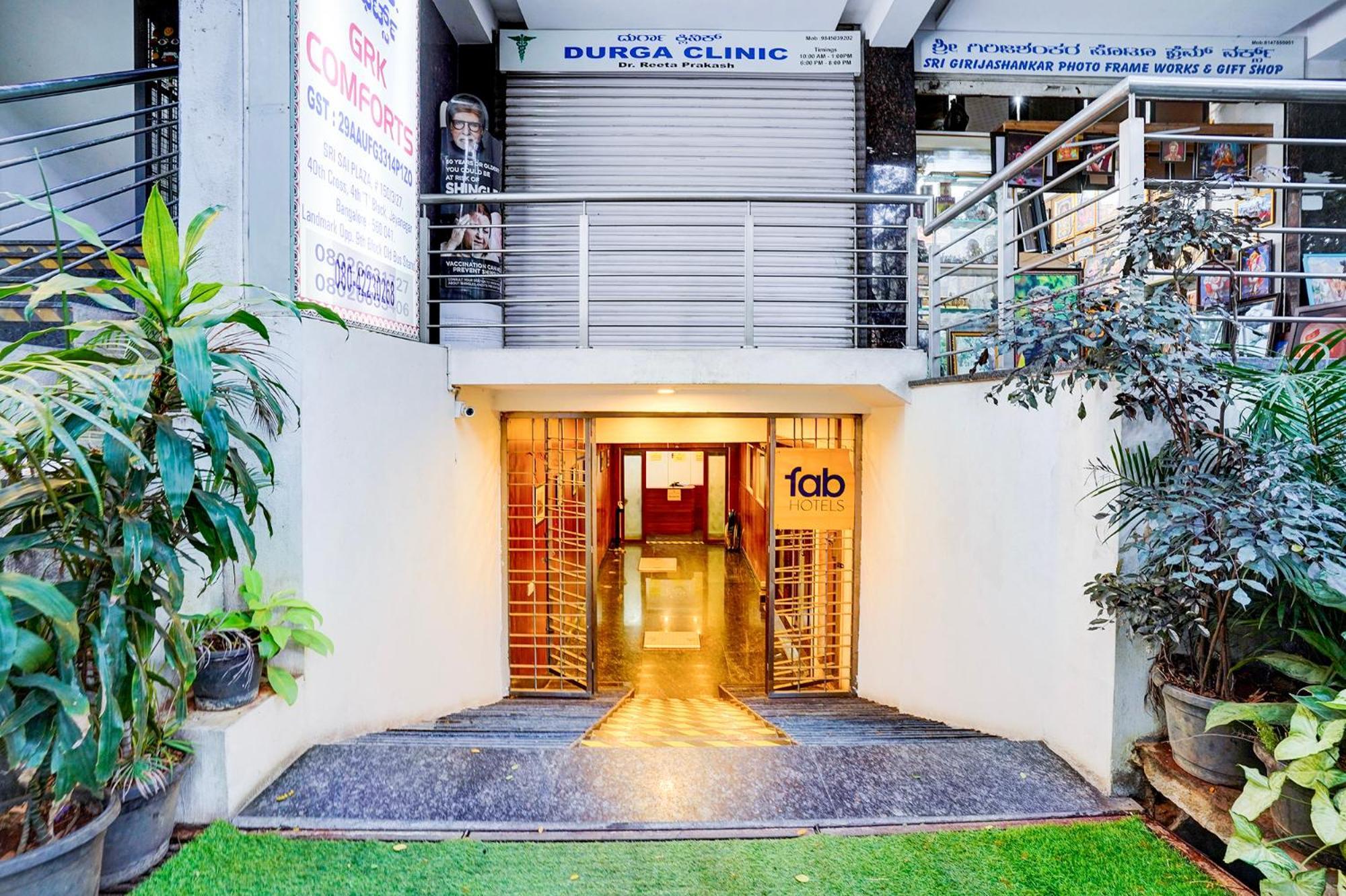 Fabhotel Grk Comforts - Jayanagar Bangalore Exterior foto